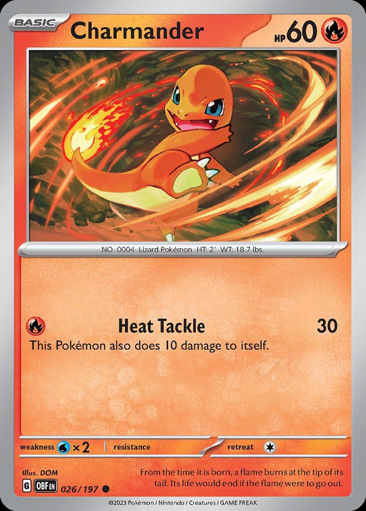 Pokemon Charmander (26/234) Obsidian Flames LP