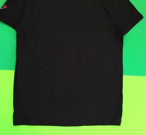 GUESS Los Angeles Men’s Short Sleeve T-Shirt Size LARGE Black w/Red Cotton - Picture 11 of 12