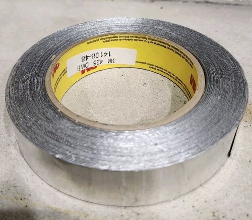 3M™ Aluminum Foil Tape 425, Silver, 1 in x 60 yd, 4.6 mil HVAC - Picture 3 of 5