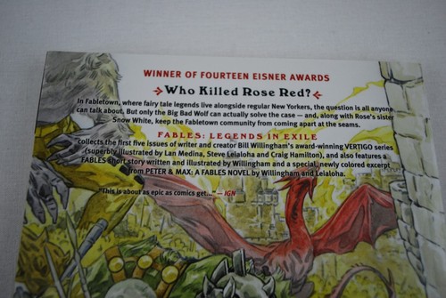 Fables Vol 1 Leggende in esilio di Bill Willingham Vertigo Comics graphic novel TP - Foto 5 di 7