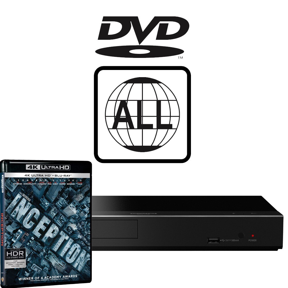 Panasonic Blu-ray Player DP-UB450 MultiRegion for DVD 4K & Inception UHD
