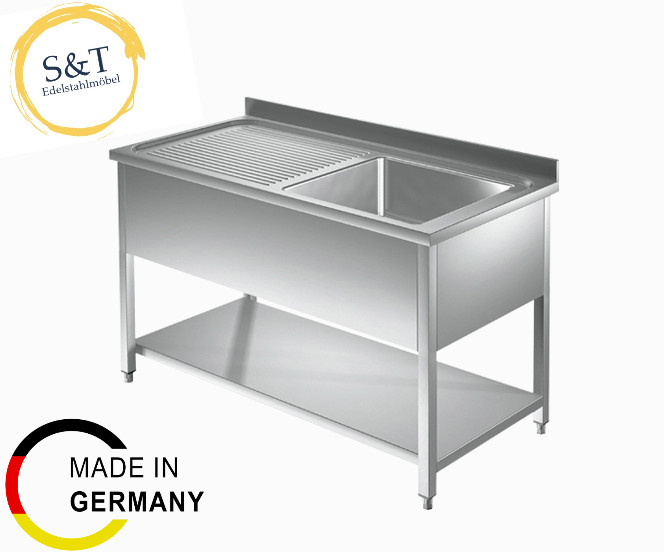 Spültisch Edelstahlspültisch !!ALLE GRÖßEN!! Gastrospüle Edelstahlspüle Spüle