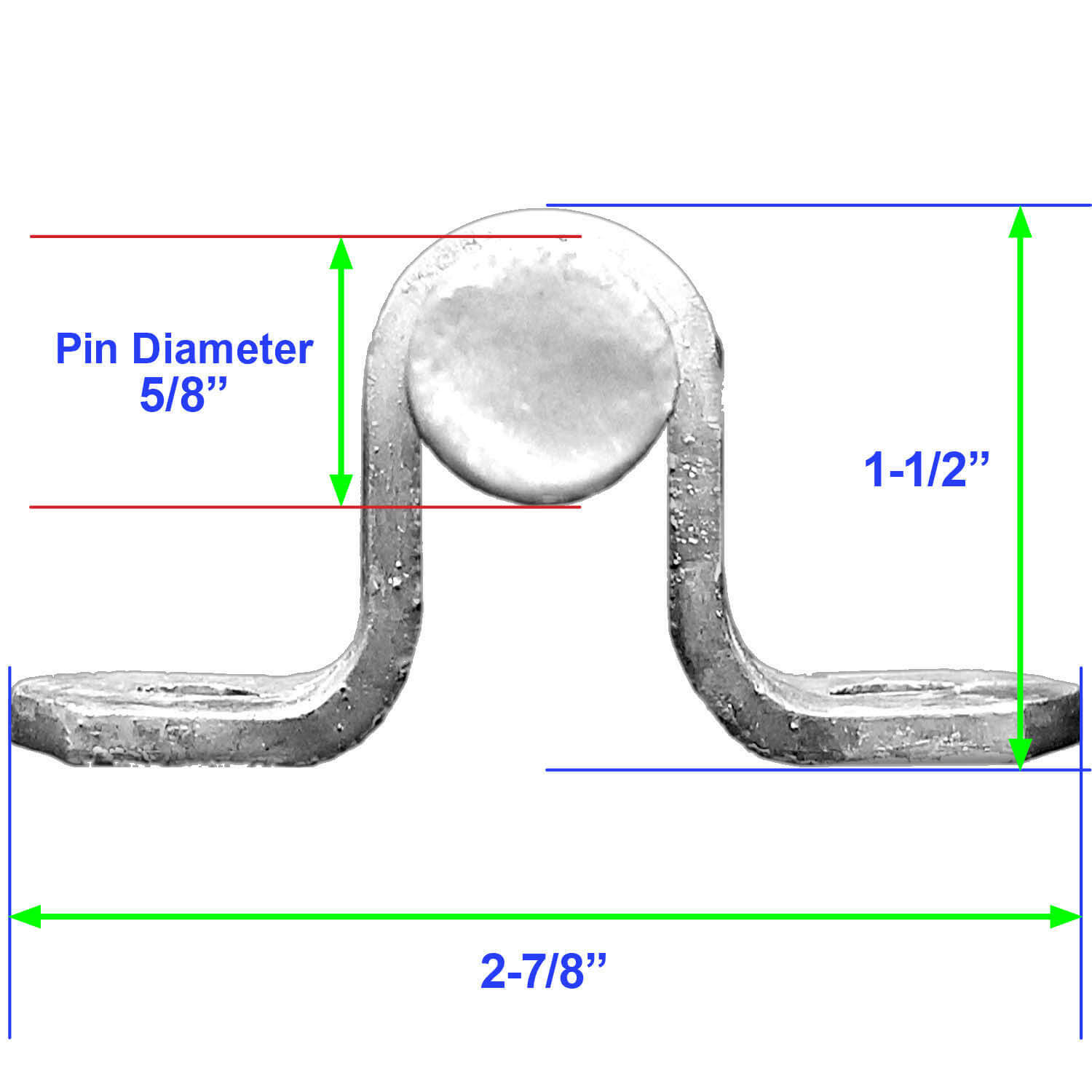 Wood Fence Post Chain Link Gate Hinge 5/8" Hinge Pin Heavy Duty Galvanized eBay