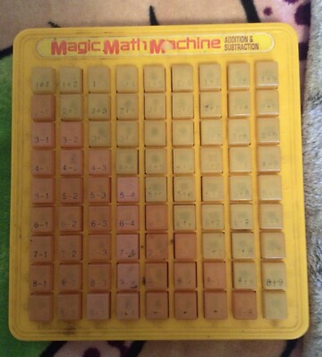 Magic Math Machine Addition And Subtraction Vintage - Works Great | eBay