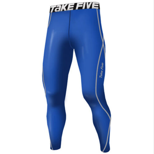 Take Five Mens Skin Tight Compression Base Layer Running Pants Leggings 054 - Picture 1 of 7