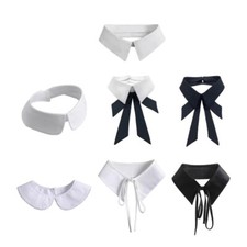 Elegant False Collar Girls Shirt Hoodie Sweater Decorative Triangle Collar