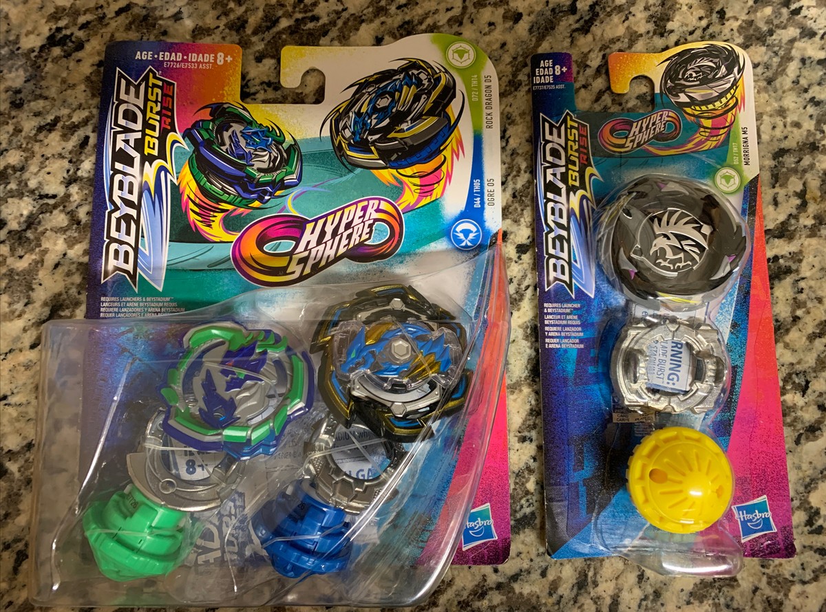 Beyblade Burst Rise Hyper Sphere OGRE O5 ROCK DRAGON D5 MORRIGNA