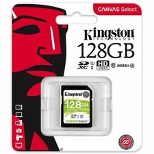 KINGSTON Canvas Select SDXC C10 UHS-I 80MB/s 128GB Flash Memory Card SDS/128GB