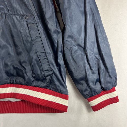 Old Navy Vintage NAvy Blue Long Sleeve Hooded Pullover Windbreaker Mens Size 16 - Picture 4 of 21