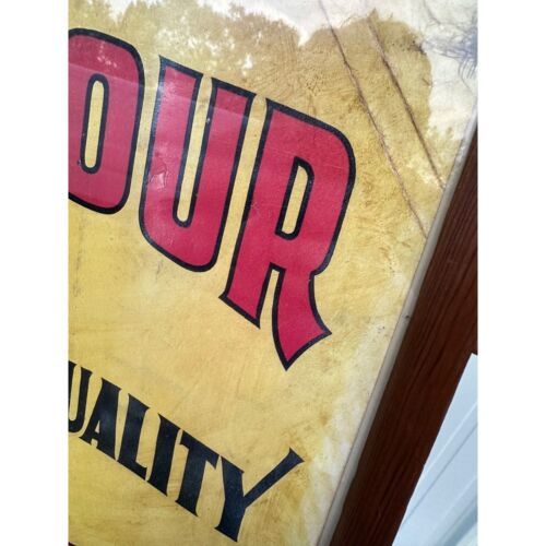 Original Sleepy Eye Flour Paper Litho Framed Sign Advertising Native American - Picture 6 of 15