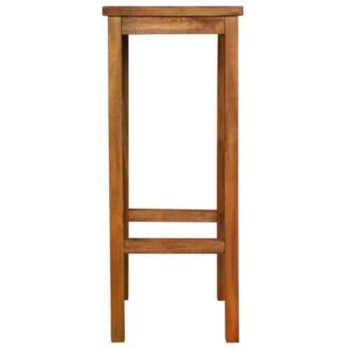 NNEVL Bar Chairs 2 pcs Solid Acacia Wood - Picture 3 of 9