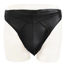 Mens Real Leather Jockstrap Gay Leather Jock Strap Genuine Leather Jockstrap