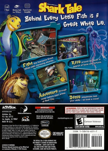 Shark Tale (Nintendo GameCube) Case & Game Disc Near Mint Tested! - Picture 2 of 3