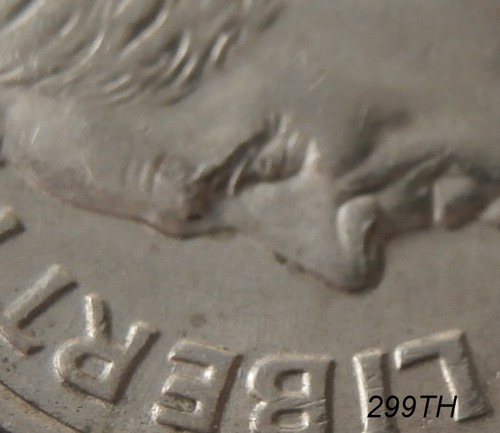2002 P Roosevelt Dime "Cud or Die Chip Obv/Rev" - Bild 3 von 8