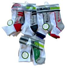 TEK GEAR Youth Sport Socks 18-Pair Bundle 1/4 and Crew Youth Shoe Sz 9-3.5 NEW