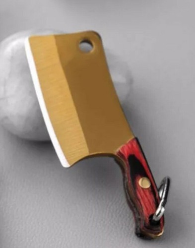 3 STÜCK MINI SAMMLERSTÜCK METZGER MESSER BEIL HACKBEIL AXT MIT SCHEIDEN - Bild 4 von 8