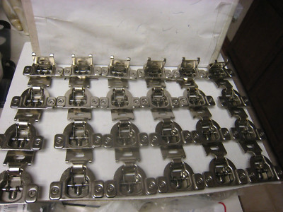 24 Pcs (12 Pairs) - 1/2'' Overlay Face Frame Concealed Cabinet Door Hinges W/scrs
