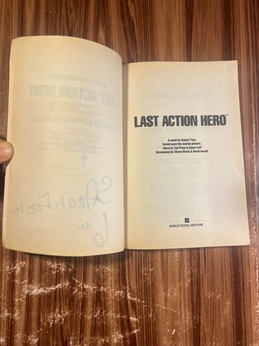 The Last Action Hero Robert Tine Paperback Book Movie Tie In 1993 Schwarzenegger - Picture 6 of 16