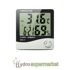 DIGITAL MIN/MAX INDOOR OUTDOOR THERMOMETER & HYGROMETER, HYDROPONICS GROW TENT