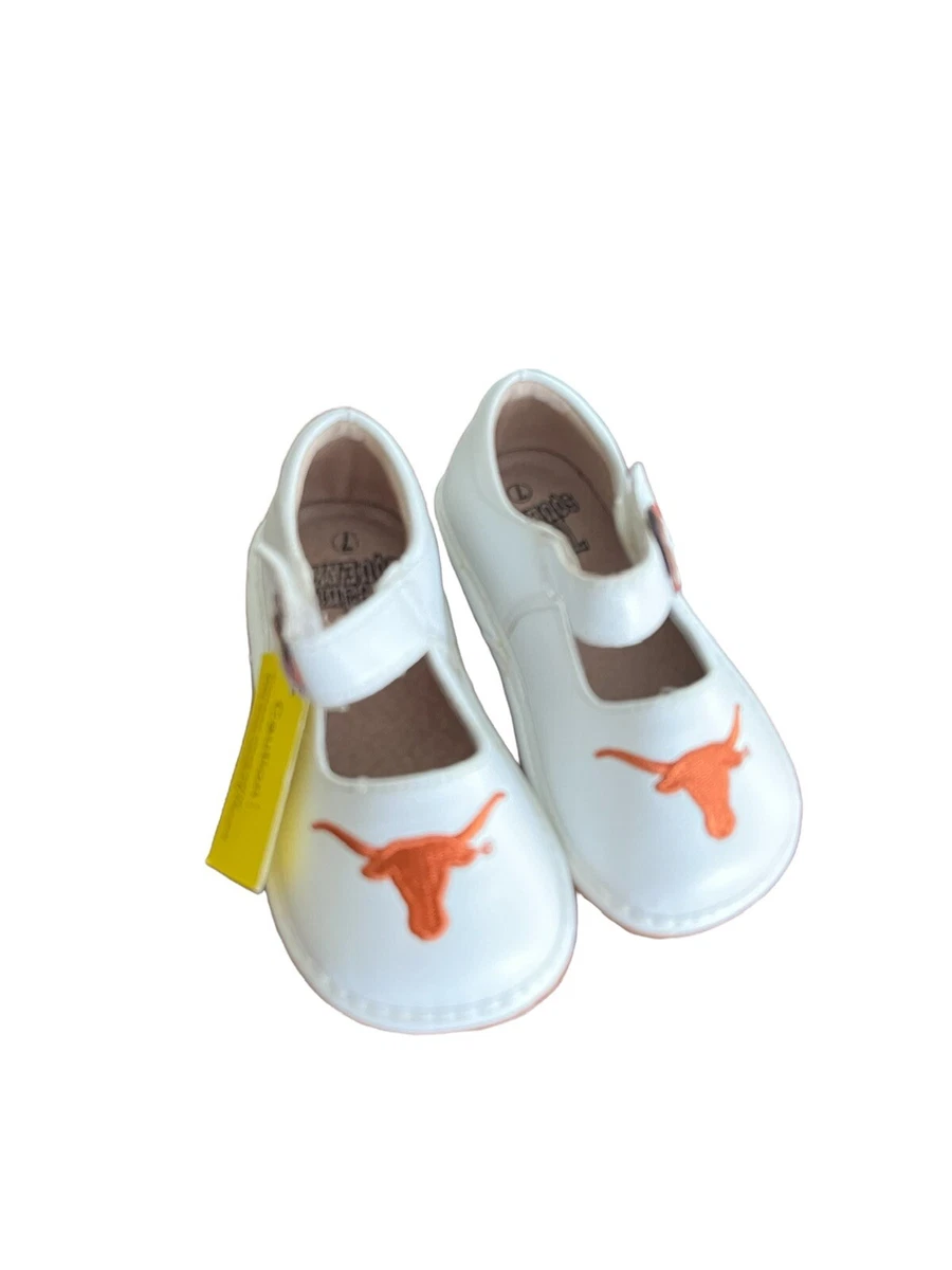 NWT University of Texas ￼ Mary Jane Team Squeaks Infant Sz 7 Free S H Off  | eBay