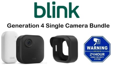 Neu Blink IP65 Outdoor Wireless HD Smart Einzelkamera Generation 4 Produktbündel
