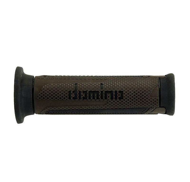 Revetement poignee Domino road-maxiscoot a350 marron et noir 120mm open end