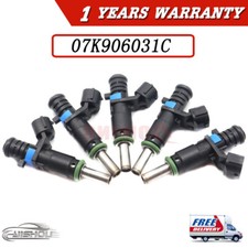 07K906031C For VW Passat Golf Beetle Rabbit 2.5L 2007-15 Fuel Injector 5PCS NEW