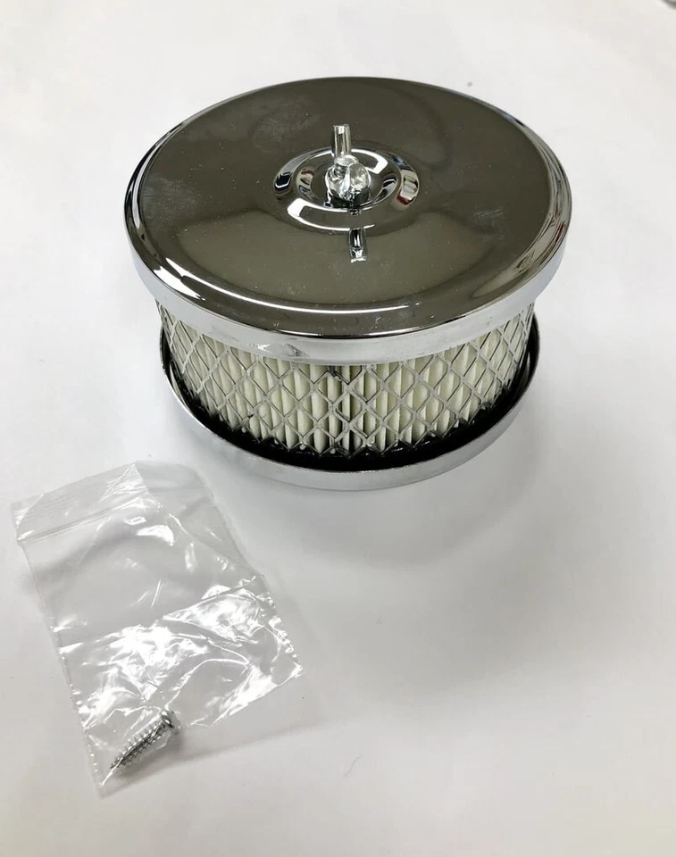 Filtro cromado filtro purificador de aire estilo Hot Rod carburador Dodge Plymouth 1930-1956. Foto 2 de 4