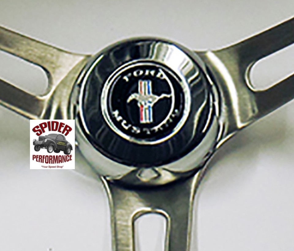 CJ Classics STW131KA1 Mustang Steering Wheel Kit 14" 9-Bolt 3-Spoke CJ Classics STW131KA1 Mustang Steering Wheel Kit 14" 9-Bolt 3-Spoke