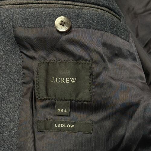 J Crew Ludlow Wool Cashmere Topcoat Mens 36S Blue City Preppy Lined Coat - Picture 3 of 12