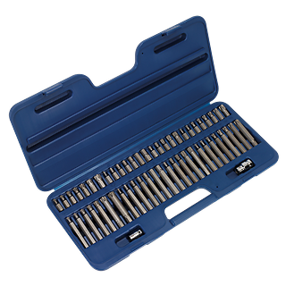(BS) Sealey Security TRX-Star*/Hex/Ribe/Spline Bit Set 56pc 3/8"" & 1/2""Sq Drive - Image 7