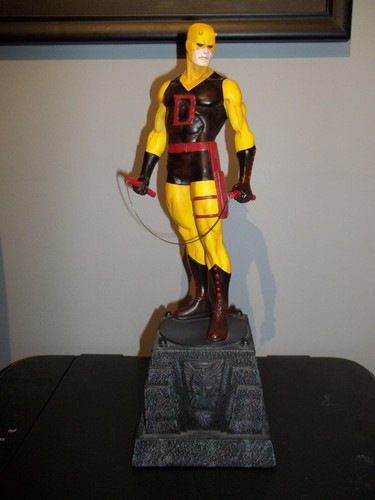 DAREDEVIL CLASSIC YELLOW Full Size BOWEN STATUE MARVEL Vintage 1998!!! - 第 6/11 張圖片