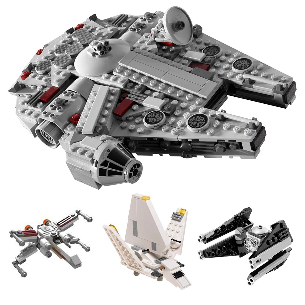 LEGO Star Wars Midi Millennium 7778 X wing 30051 Shuttle 20016