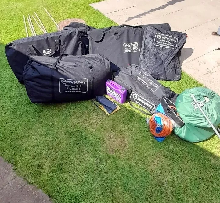 Sprayway tents top