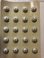 Boutons militaires Français Tenues De Cérémonie Sous Officiers Intendance Argent