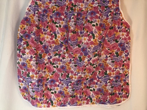 Grembiule donna Moon Dance Medium smock art top copricostume floreale rosa con bottoni - Foto 8 di 10