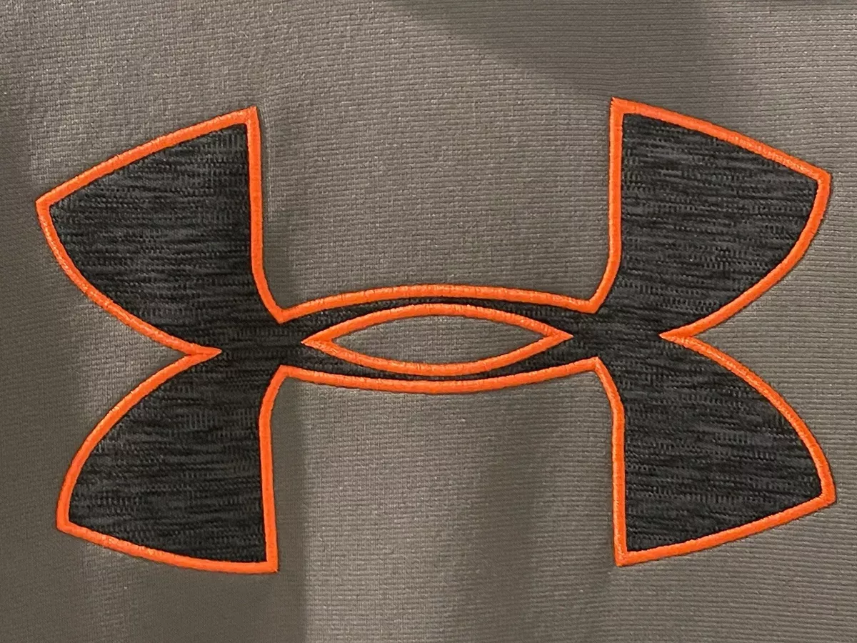 Gray and orange under armour hoodie discount