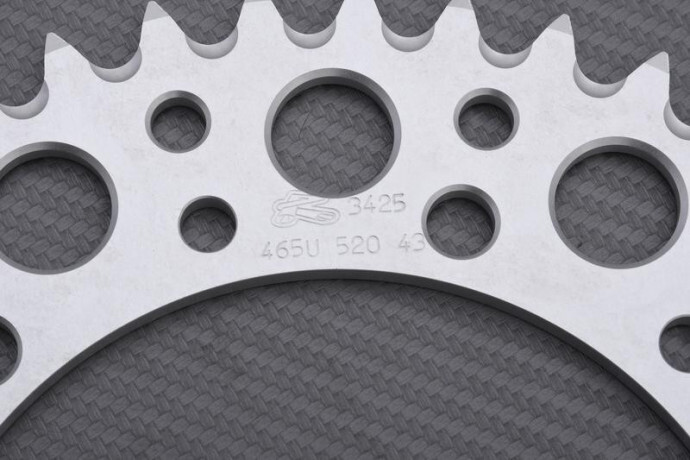 Pignon arrière Renthal 43 dents moto Honda CB 250 1982 1983 1984 pas 520