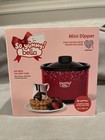 NEW So Yummy bella Mini Dipper Red Electric Chocolate Fondue Set Dishwasher Safe