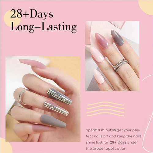 Dipping Powder Starter Nail Kit With Base, Top Coat, Activator Nail Brush 11 Pcs - Picture 23 of 29