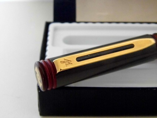 STYLO PLUME WATERMAN PARIS PLAQUE OR COFFRET MODELE FORUM ATRIA TRES BON ETAT - Picture 3 of 8