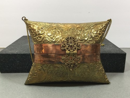 Borsetta da sera vintage in ottone da collezione - Foto 6 di 7