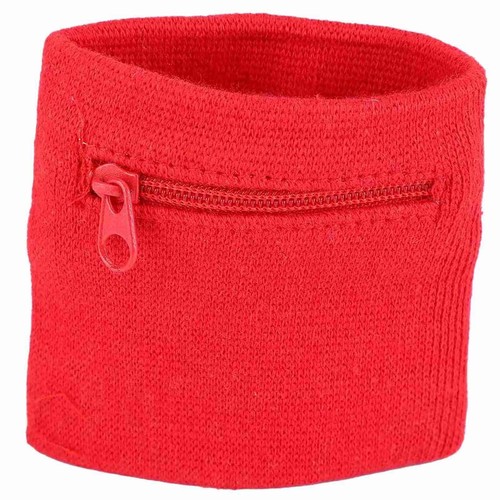 Unisex Wristband Keys Storage Zipper Pocket Sport Wrist Wallet Gym Running - Picture 6 of 9