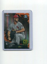 2019 Bowman Chrome Scouts Top 100 Orange Refractor Dakota Hudson Rookie 13/25