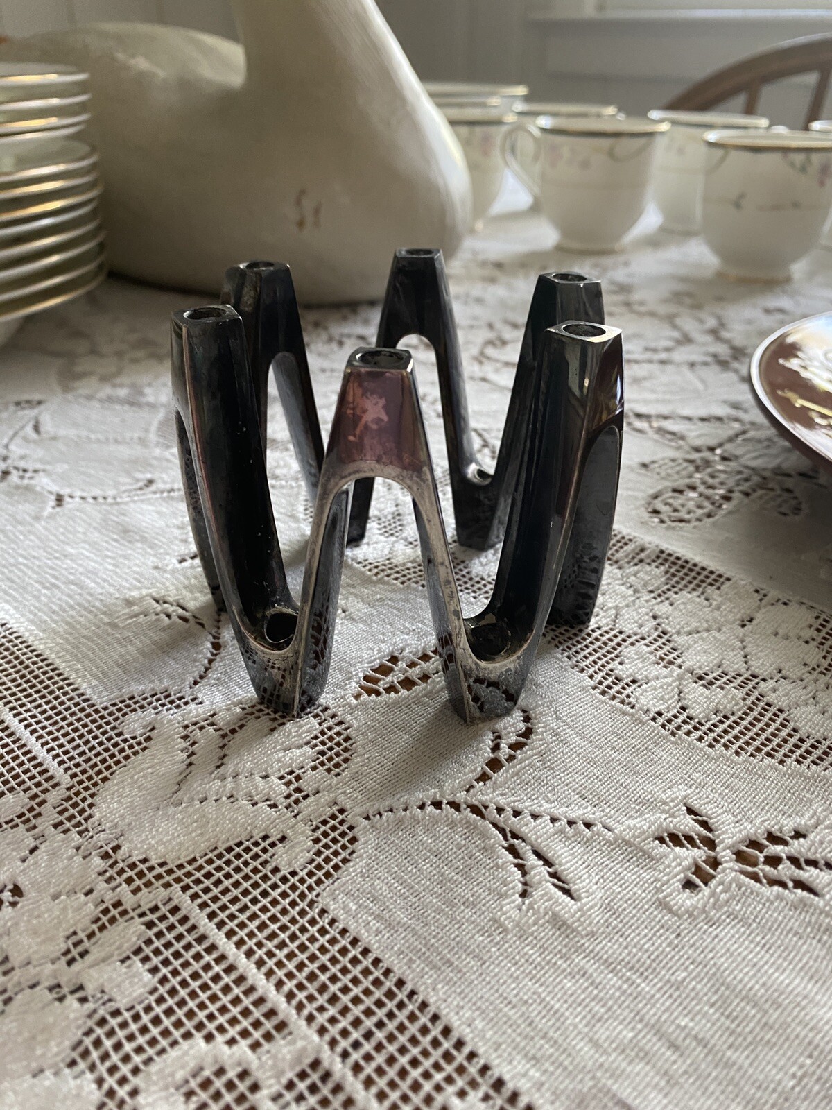 Vintage Jens Quistgaard for Dansk Designs Silver Plate Candle Holder France MCM