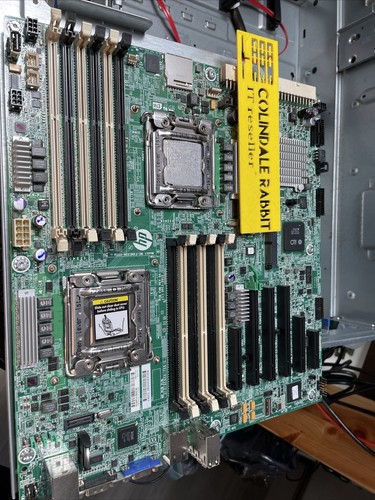 HP 641805-002 MOTHERBOARD 2x LGA1356 DDR3 SAS PCIe ML350E G8 - Picture 2 of 10