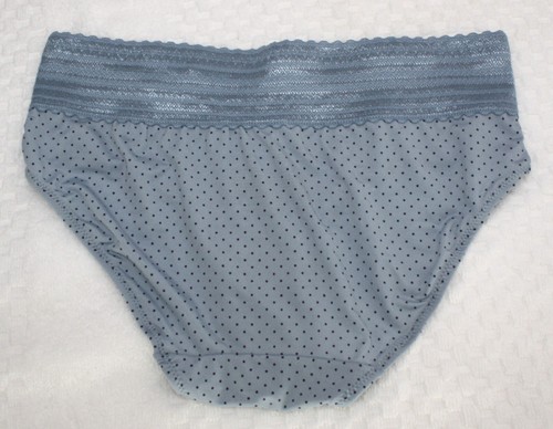 Nuevo conjunto/3 bragas WARNER'S sin muffin top HIPSTER PUNTOS AZULES VERDE NEGRO estampado S/5 - Imagen 4 de 5