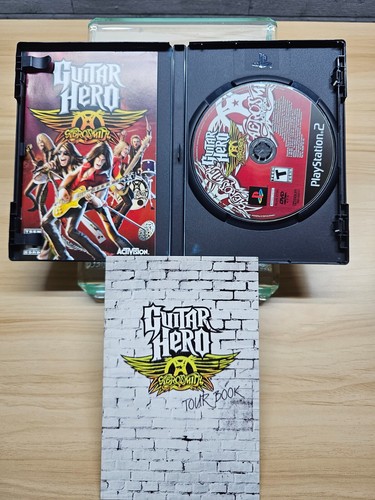 PLAYSTATION 2 GUITAR HERO AEROSMITH GAME - W/MANUAL & TOUR BOOK - 2008 - Picture 3 of 4