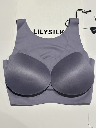 Beige & Purple Nylon-Lycra One Size Fits All Sports Bra Pair RRP: £78 - Picture 6 of 15