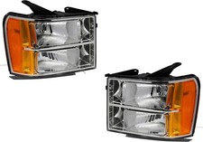 Headlights For Gmc Sierra Truck 1500 2500hd 3500hd 2007-2013 Left Right Pair